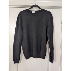 Barrow & Grove Black 100 Cashmere Crew Neck Sweater cozy soft‎ Womens Medium